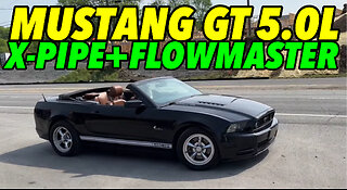 2013 Ford Mustang GT 5.0L V8 w/ X-PIPE & FLOWMASTER 40 SERIES!