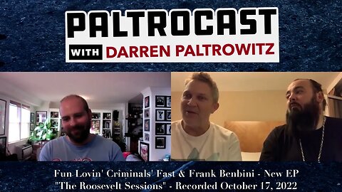 Fun Lovin Criminals' Fast & Frank Benbini interview with Darren Paltrowitz