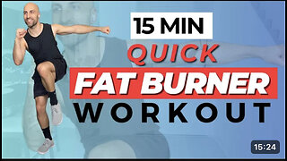 15mins OUTDOOR PARK 🌴 Fat Burner Walk Workout for Weight Loss