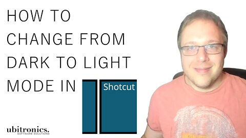 How to Change from Dark to Light Themes in Shotcut