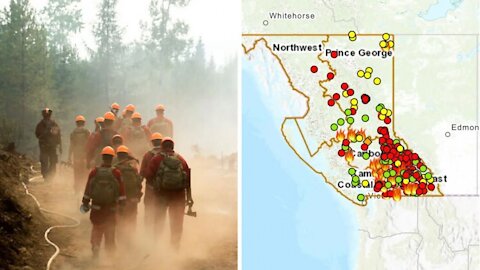 There Are 260 Wildfires Raging Around BC & This Map Will Show You Exactly Where They Are