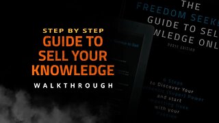 Freedom Seeker's guide to Selling Knowledge Online