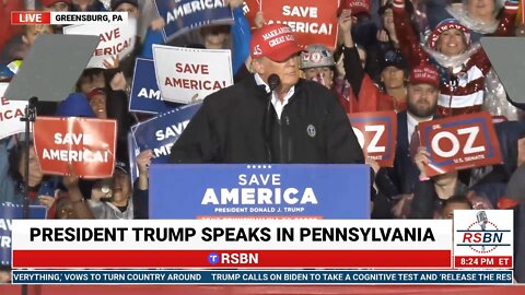 FULL SPEECH: President Donald J. Trump Speech in Greensburg, PA 5/6/22