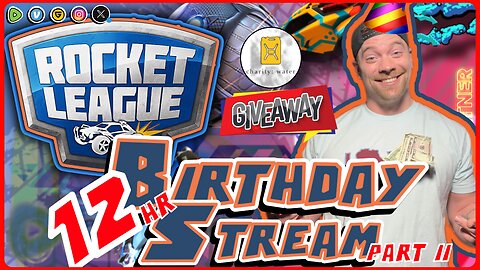 Rocket League 6hr Stream | 12hr Birthday Stream pt 2 | Pudge Turns 35