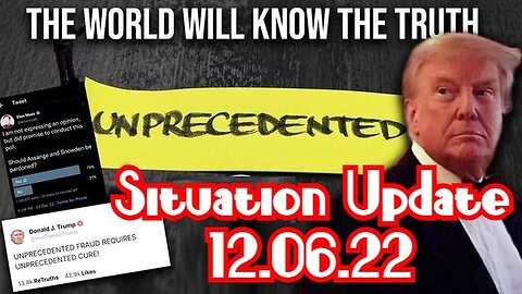 Situation Update: The TRUTH is WORLDWIDE! Unprecedented!