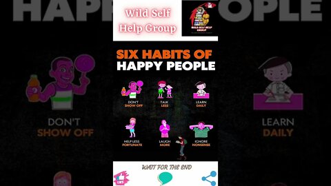 🔥6 habits of happy people🔥#shorts🔥#wildselfhelpgroup🔥28 July 2022🔥