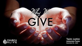 Why We Give