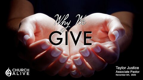 Why We Give