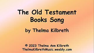 Old Testament Books Song