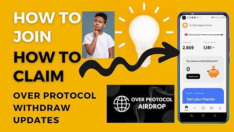 How to Join Over Protocol how to Claim Over Protocol Withdraw New Updates