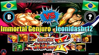 Samurai Shodown II (Immortal Genjuro Vs. leonidasbr12) [Brazil Vs. Brazil]