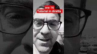 ore 16 tutorial in diretta #shorts