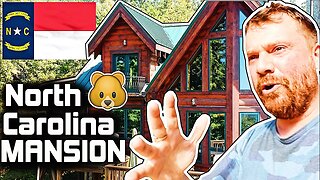 Scottish Guy Tours HUGE NORTH CAROLINA Log Cabin 🐻