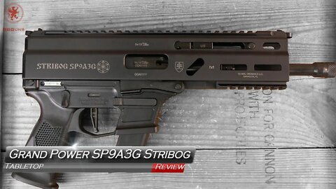 Grand Power Stribog SP9A3G Glock Mags Tabletop Review and Field Strip