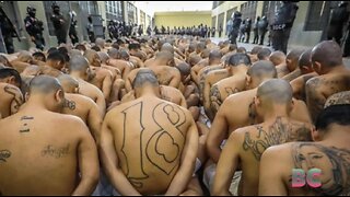 Thousands of tattooed inmates pictured in El Salvador mega-prison