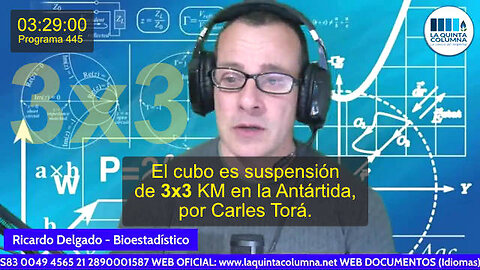 El cubo de 3x3 KM en la Antártida (Programa 445) (Minuto 03:29:00) (25/01/2023) La Quinta Columna