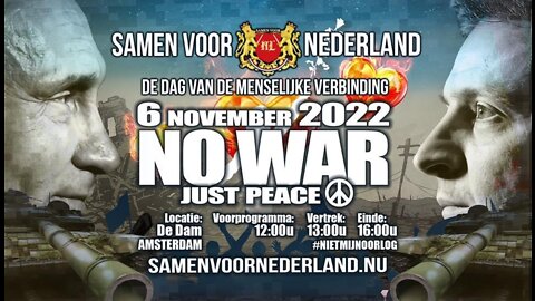No War Just Peace - 6 Nov Dam Amsterdam - Samen Voor Nederland - CSTV