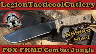 Fox FKMD Combat Jungle! N690co Steel @FOX KNIVES #foxknives #edc #combatknife #bushcraft #knife