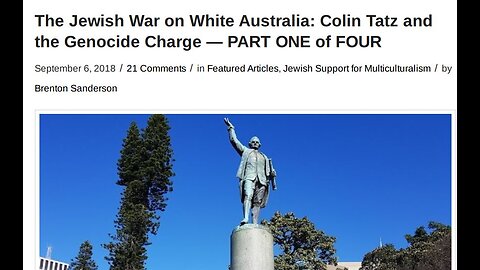 The Jewish War on White Australia by Brenton Sanderson (TOO) +