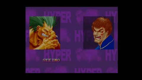 Hyper Street Fighter 2 Nerf AI (PS2) - Blanka (Super T/X) - Hardest - No Continues