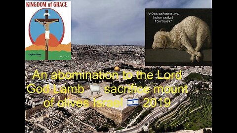 Lamb sacrifice, Noahide laws, 70 Nations invited Mount of Olives Jerusalem Israel.