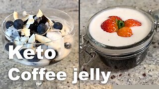 How to make keto vegan coffee jelly