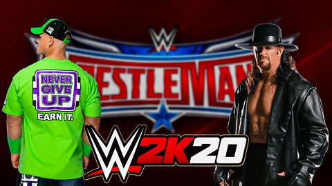 John Cena Vs. Undertaker - WrestleMania 32! - WWE 2K20 Gameplay - PC