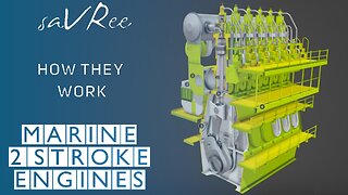 MASSIVE Marine Diesel Two Stroke Engine - How it Works!