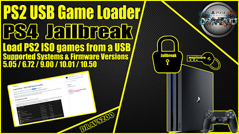 Mast1c0re PS2 USB Game Loader TESTING | Load PS2 ISO games from a USB | PS4 FW 6.72/9.00/10.01/10.50