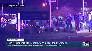 Man arrested in deadly red light crash
