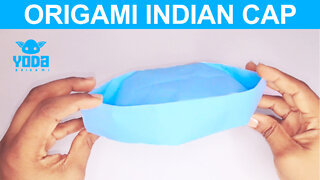 How To Make an Origami Indian Cap - Easy Paper Cap Tutorial