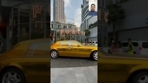 Beautiful Golden Car #motorium #ytshorts #luxurycar #trendingvideo2022 #viralvideo2022