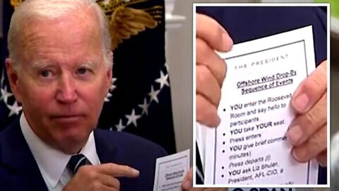 Biden Reads From His Roe v Wade Cheat Sheet