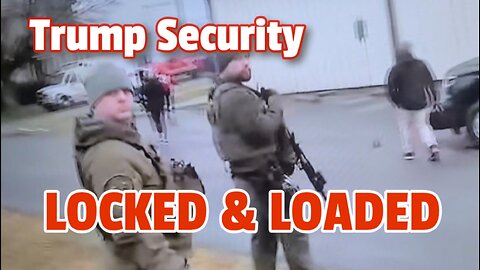 Guns Out! Trump Security With Long Rifles in East Palestine Train Wreck Visit