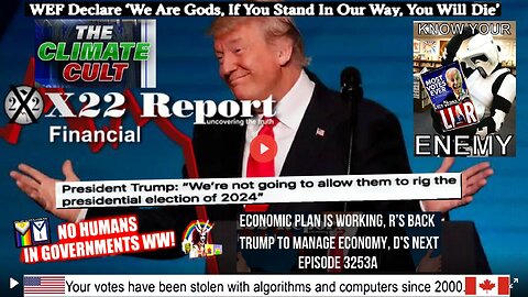 Ep 3253a - Economic Plan Is Working, R’s Back Trump To Manage Economy, D’s Next