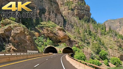 Glenwood Canyon Colorado 4K Scenic Drive