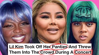 WTF?! Lil Kim Throws Her Panties Into The Crowd During A Concert 😂