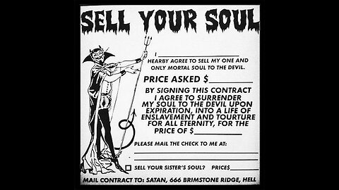 For Sale: Your Soul