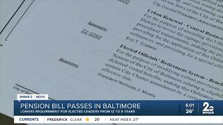 Pension bill passes in Baltimore