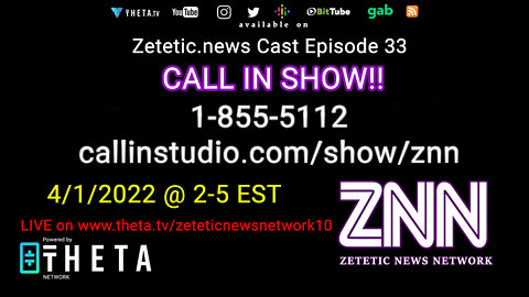 Zetetic News Cast Episode 33: CALL IN SHOW 1-855-877-5112