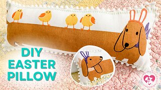 Easter DIY - Dachshund Lumbar Pillow