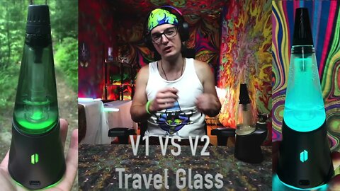 Puffco Peak Travel Glass V1 Vs V2 Comparison