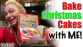 Bake A Christmas Cake with me - NOT a Tutorial