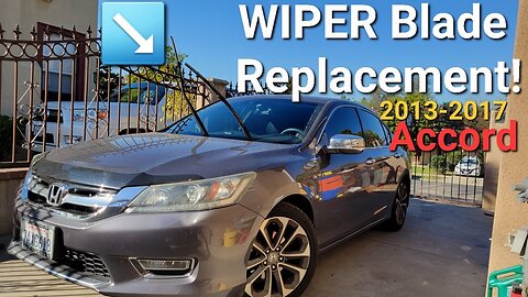 STREAKY Wipers? Change them Quickly! 2013-2017 Honda Accord