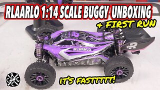 RLAARLO 1:14 Brushless RC Buggy Unboxing + FIrst Run. It's Fast!