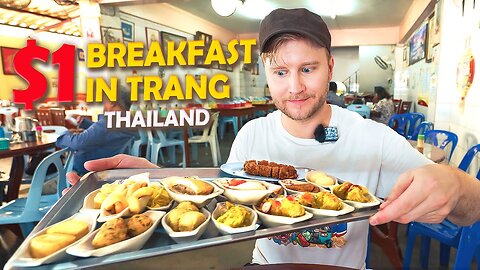 Extreme THAI Food Tour in TRANG 1 Breakfast in THAILAND You MUST TRY This Dim Sum