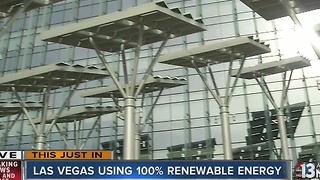 Las Vegas boasts about using renewable energy