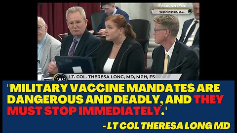 "Military vaccine mandates are dangerous and deadly, and they must stop immediately."
