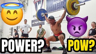 Olympic Weightlifter POWER SNATCH PR!!