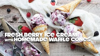 How to Make Homemade Ice Cream and Waffle Cones